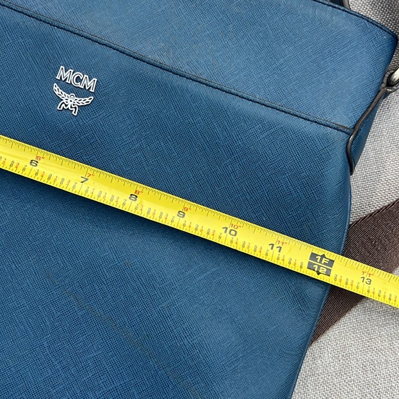 Blue leather MCM Crossbody - Picture 9 of 11